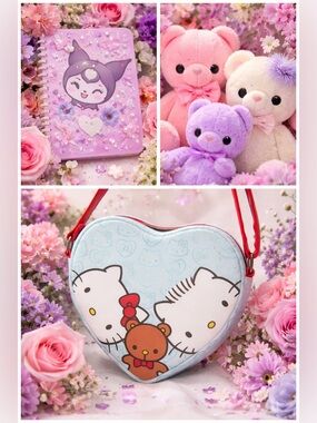 RESERVED FOR JADE JEWEL!!ON HOLD NO BID Hello KittY LF,Kuku book,BUBU pink doll